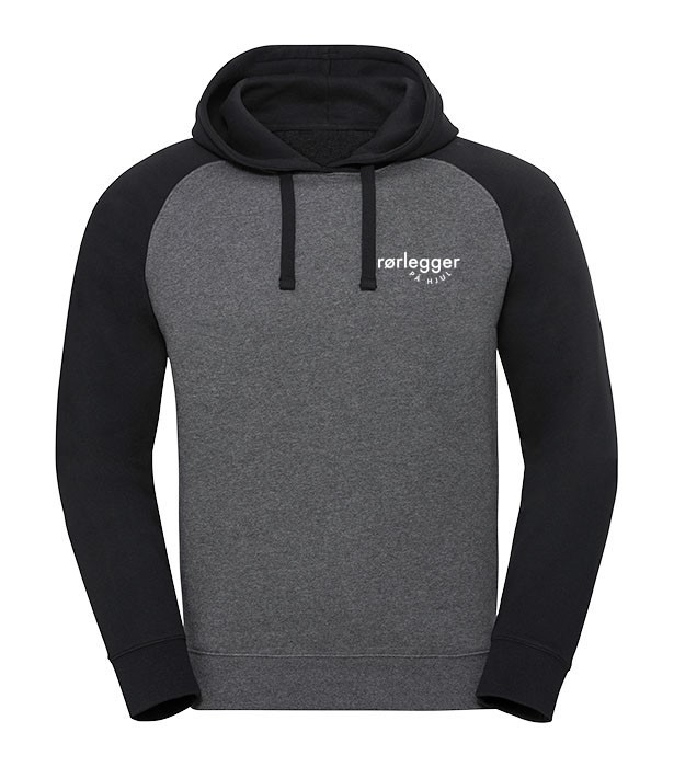 Authentic Hooded Baseball Sweat grå/sort